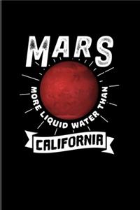 Mars More Liquid Water Than California