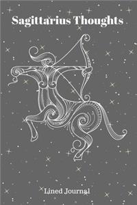 Sagittarius Thoughts Lined Journal