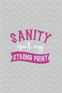 Sanity Isn't My Strong Point