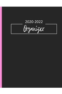 2020-2022 Organizer: Three Year Monthly Planner Calendar