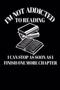 I'm not addicted to reading