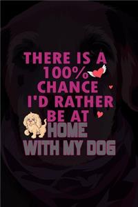 There Is A 100% Chance I'd Rather Be At Home With My Dog