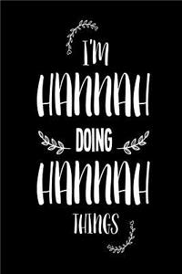 I'm Hannah Doing Hannah Things