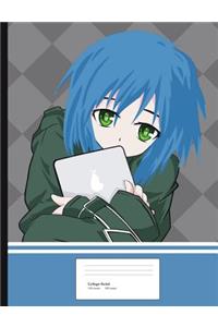 Anime Manga Girl Composition Book College Ruled