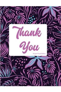 Thank you Purple Floral Edition