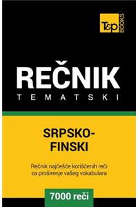 Srpsko-Finski Tematski Recnik - 7000 Korisnih Reci