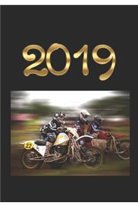 2019: Motorbike & Sidecar Racing. Weekly Planner /Diary/Engagement Book. This 12 Month Diary Contains a Week Per Page Including Weekly To-Do Lists Plus 2019 Personal Goals, Pages for Your Own Notes, Inspirational Quotes, Contacts Lists and a Calend