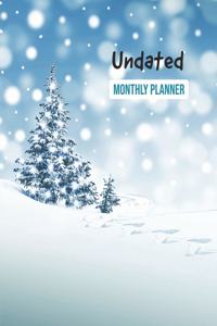 Undated Monthly Planner