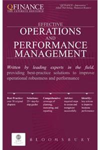 Effective Operations and Performance Management
