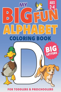 My Big Fun Alphabet Coloring Book Big Letters