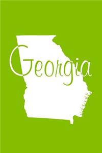 Georgia - Lime Green Lined Notebook with Margins