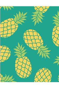 2017, 2018, 2019 Weekly Planner Calendar - 70 Week - Pineapple