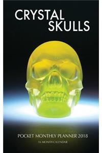 Crystal Skulls Pocket Monthly Planner 2018