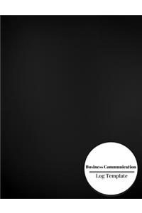 Business Communication Log Template