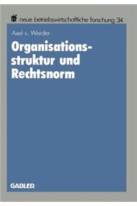 Organisationsstruktur Und Rechtsnorm: Implikationen Juristischer Vorschriften Für Die Organisation Aktienrechtlicher Einheits- Und Konzernunternehmungen