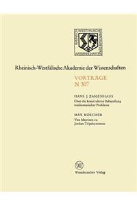 Über die konstruktive Behandlung mathematischer Probleme. Von Matrizen zu Jordan-Tripelsystemen