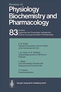 Reviews of Physiology, Biochemistry and Pharmacology