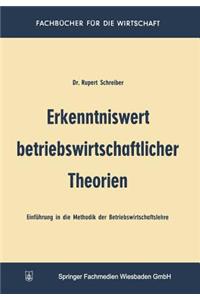 Erkenntniswert betriebswirtschaftlicher Theorien