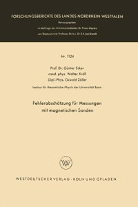 Fehlerabschätzung für Messungen mit magnetischen Sonden