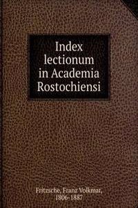 Index lectionum in Academia Rostochiensi