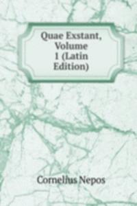 Quae Exstant, Volume 1 (Latin Edition)