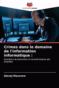 Crimes dans le domaine de l'information informatique