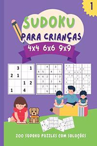 Sudoku para crianças 4x4 6x6 9x9