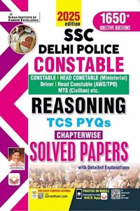 SSC Delhi Police Constable Reasoning Chapterwise TCS PYQs Solved Papers (English Medium) (5187)