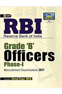 RBI Reserve Bank of India GRADE (B) Officers Phase-I Recruitment Examination 2017