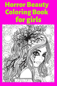 Horror Beauty Coloring Book for girls