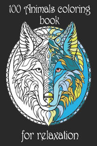 100 Animals coloring book for relaxation