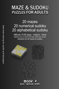 Maze & Sudoku Puzzles for Adults