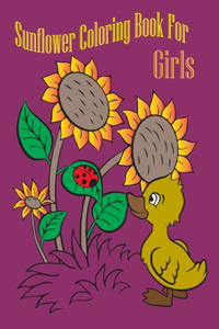 sunflower coloring book for girls