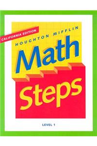 Houghton Mifflin Math Steps: Student Edition Level 1 2000