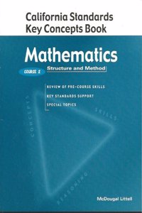 McDougal Littell Structure & Method California: California Key Concepts Book (Student) Course 2