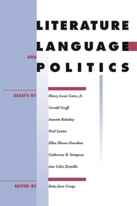 Literature, Language, and Politics