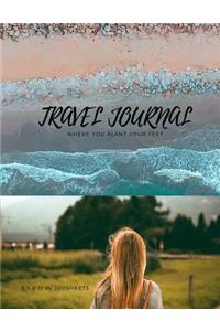 Travel Journal 8.5 x 11 in 200 Sheets