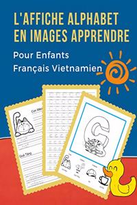 L'Affiche Alphabet en Images Apprendre Pour Enfants Français Vietnamien