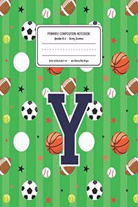 Primary Composition Notebook Grades K-2 Story Journal Y