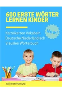 600 Erste Wörter Lernen Kinder Karteikarten Vokabeln Deutsche Niederländisch Visuales Wörterbuch