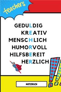 Lehrer Notizbuch