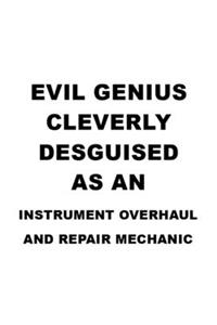 Evil Genius Cleverly Desguised As An Instrument Overhaul And Repair Mechanic