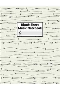 Blank Sheet Music Notebook