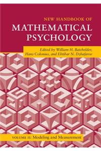 New Handbook of Mathematical Psychology: Volume 2, Modeling and Measurement