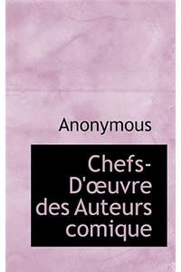 Chefs-D'?Uvre Des Auteurs Comique