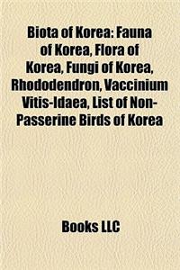 Biota of Korea: Fauna of Korea, Flora of Korea, Fungi of Korea, Rhododendron, Vaccinium Vitis-Idaea, List of Non-Passerine Birds of Ko
