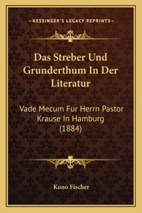 Streber Und Grunderthum In Der Literatur