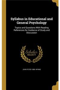 Syllabus in Educational and General Psychology