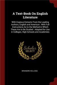 A Text-Book on English Literature