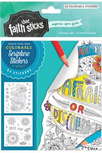 Joshua 1:9 Colorable Stickers